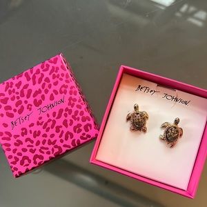 Betsey Johnson Turtle Earrings